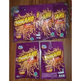 Chicako purple packaging featuring sapi panggang or grilled beef flavour snack.